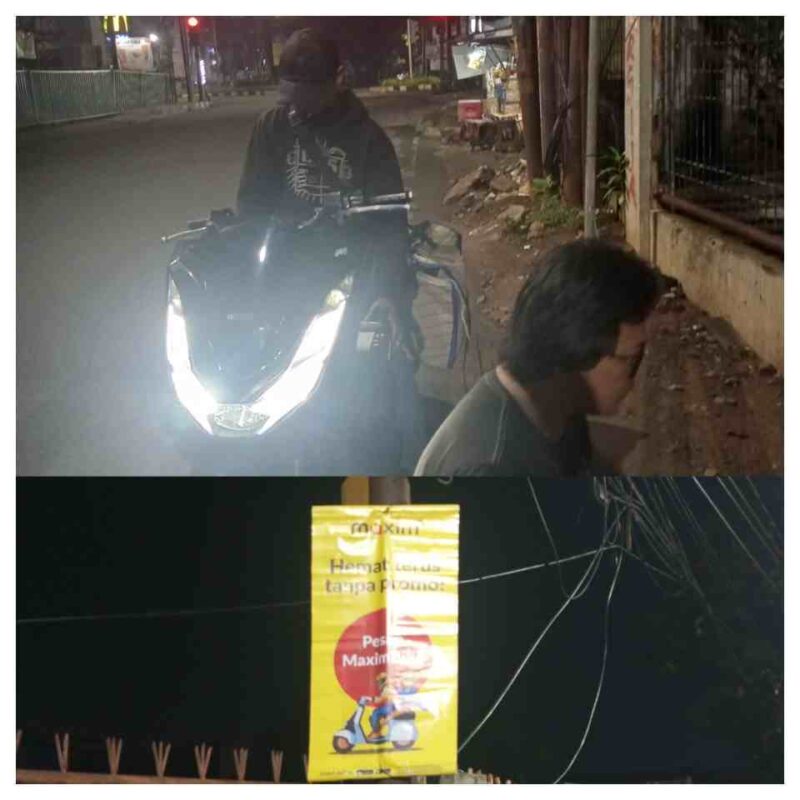 Pemasangan spanduk tidak berizin yang diduga di bekingi oleh oknum polres Metro Tangerang Kota.