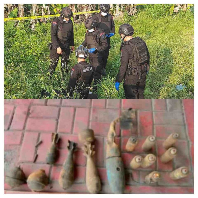 Penemuan GRANAT di area persawahan Curug wetan.