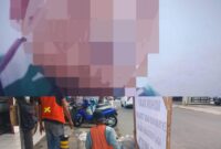 Diduga seorang oknum TNI aktif mengawal galian kabel FMI.