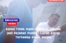 Teguh, Lurah Cimone Jaya saat dilokasi proyek pembangunan Indomaret, jalan Untung Suropati.
