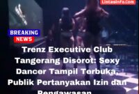 Tiga sexy dancer yang menari menggunakan pakaian dalam.