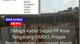 Diduga proyek pembangunan Indomaret kokoh berdiri tanpa PBG.