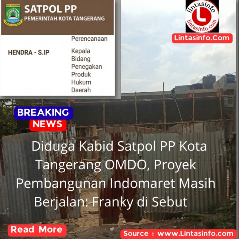Diduga proyek pembangunan Indomaret kokoh berdiri tanpa PBG.