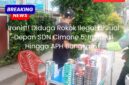Diduga rokok ilegal atau tanpa cukai di jual di depan gerbang sekolah dasar negeri 5 Cimone.