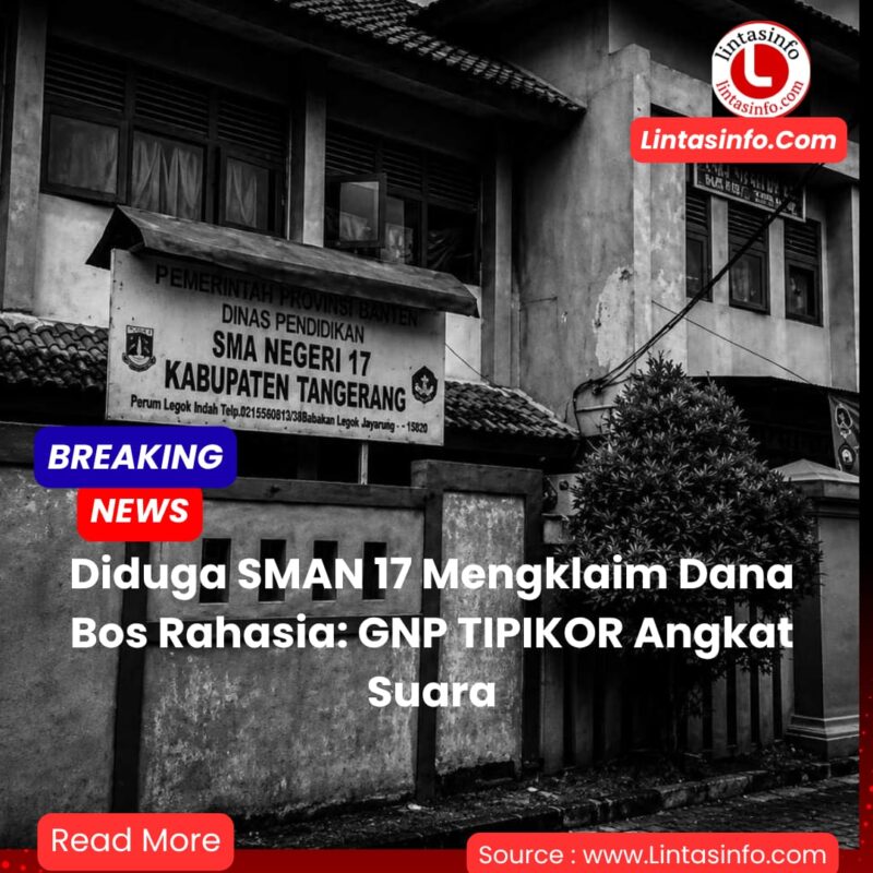 Tampak depan SMAN 17 Kabupaten Tangerang.