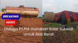 Tangki dan kempu yang diduga tampung solar subsidi.