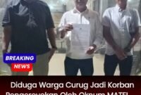 Warga yang di keroyok oknum matel, buat laporan ke Polsek Curug.