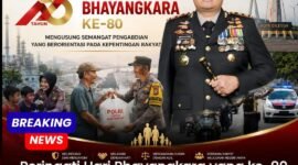 Kapolres Cilegon memberikan ucapan untuk HUT Bhayangkara yang ke-80