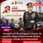 Kapolres Cilegon memberikan ucapan untuk HUT Bhayangkara yang ke-80