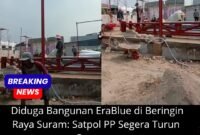 Bangunan EraBlue yang diduga tidak berizin.