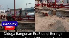 Bangunan EraBlue yang diduga tidak berizin.