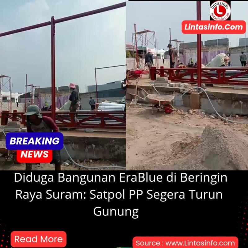 Bangunan EraBlue yang diduga tidak berizin.