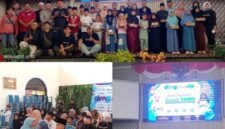 DMG media santunan anak yatim-piatu di aula kecamatan kelapa dua.