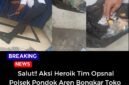 Foto tim opsnal dan barang bukti.