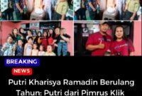 Sesi foto bersama keluarga Didin Baharuddin pimpinan perusahaan klik berita tv.