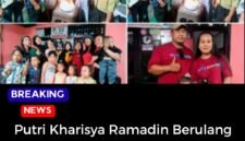 Sesi foto bersama keluarga Didin Baharuddin pimpinan perusahaan klik berita tv.