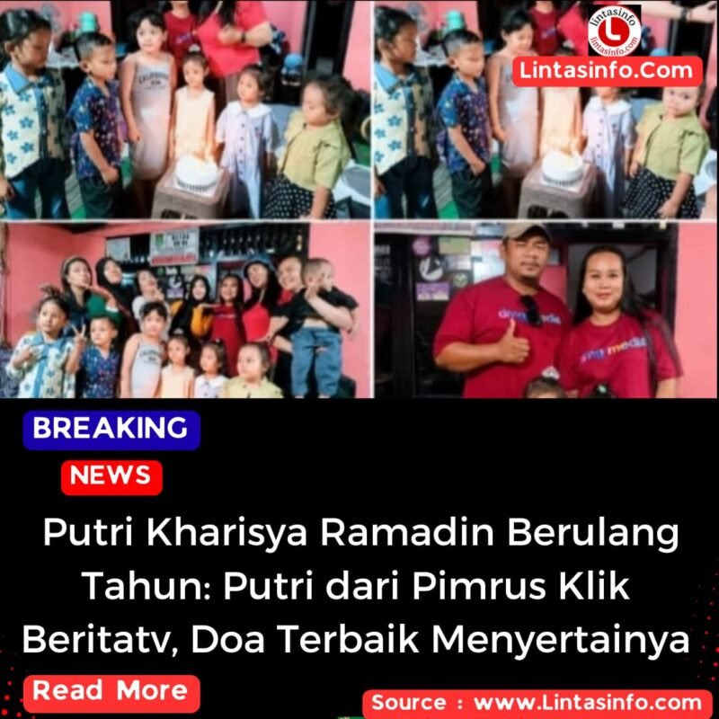 Sesi foto bersama keluarga Didin Baharuddin pimpinan perusahaan klik berita tv.