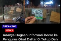 Toko obat golongan G diduga kebal hukum.