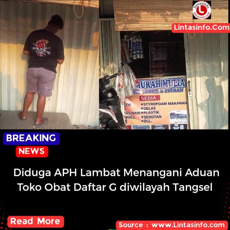 Toko yang diduga obat daftar G berkedok toko plastik.
